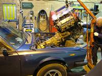 Fiat 130 coupe engine install